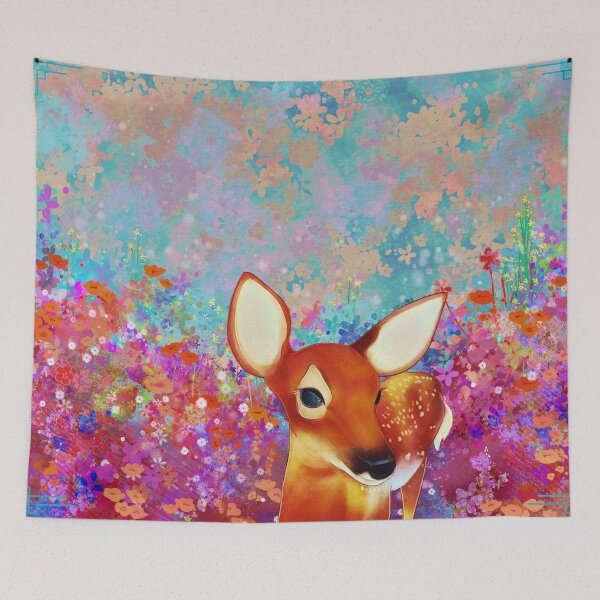 Item preview, A Fawn and her Flowers designed and sold by CSolaris.