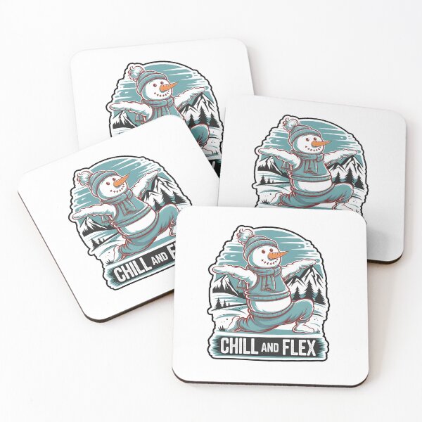 Item preview, Chill and Flex | Snowman Yoga  designed and sold by Dazzle-Sizzle.