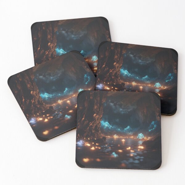 Item preview, Glowing Minerals in Crystal Cave And Underground Lake 02 designed and sold by kjp-design.