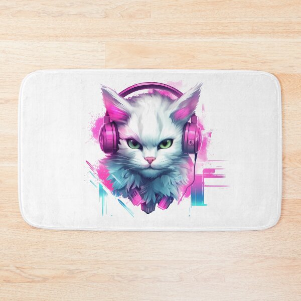 Aperçu de l'œuvre Dubstep Kitty 1 créée et vendue par DiniertoDesigns.