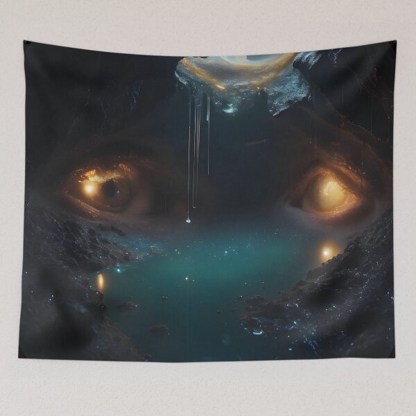 Item preview, Glowing Minerals in Crystal Cave And Underground Lake 04 designed and sold by kjp-design.