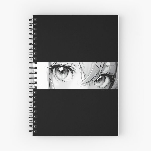 Item preview, Anime Girl Eyes - Black & White designed and sold by Hyunnibear.