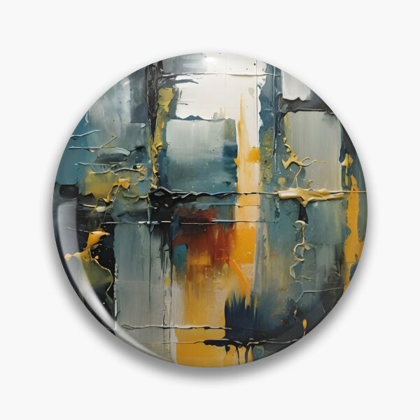 Artikelvorschau, Abstrakte Kunst - Blau und Gold 01 entworfen und verkauft von kjp-design.