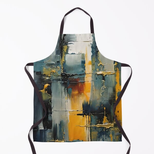 Artikelvorschau, Abstrakte Kunst - Blau und Gold 01 entworfen und verkauft von kjp-design.