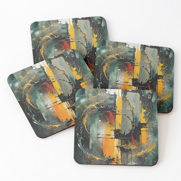 Item preview, Abstract Art - Blue and Gold 02 designed and sold by kjp-design.