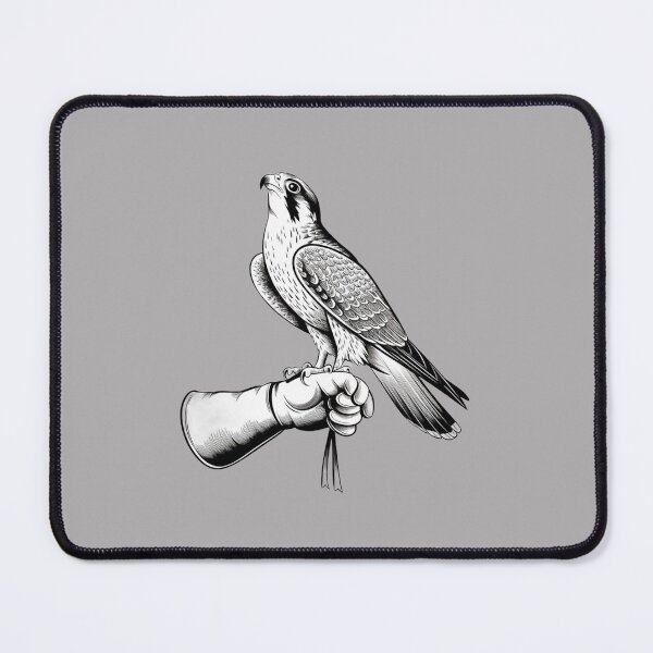 Item preview, Elegant Falcon Perched on a Gloved Hand - West Coast Falconry designed and sold by ArtSeeker01.
