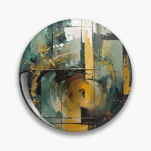 Artikelvorschau, Abstrakte Kunst - Blau und Gold 03 entworfen und verkauft von kjp-design.