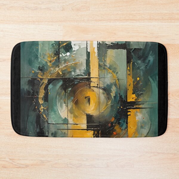 Item preview, Abstract Art - Blue and Gold 03 designed and sold by kjp-design.