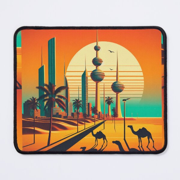 Item preview, Desert City Image Kuwait Towers Vintage Image designed and sold by neildoch.