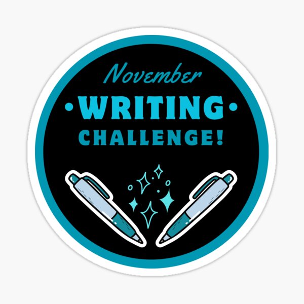 Item preview, November Writing Challenge - Round - Dark designed and sold by Writerly Musings.