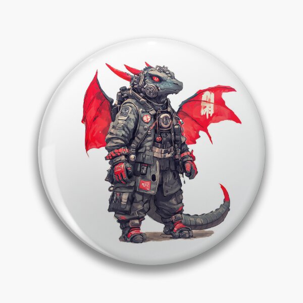 Item preview, Steampunk Dragon Soldier with Red Wings designed and sold by JohanSD.
