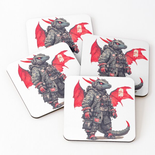 Item preview, Steampunk Dragon Soldier with Red Wings designed and sold by JohanSD.