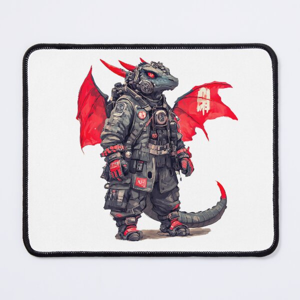 Item preview, Steampunk Dragon Soldier with Red Wings designed and sold by JohanSD.