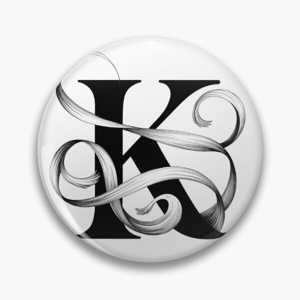 Item preview, Elegant Flourished Letter "K" Design designed and sold by ArtSeeker01.
