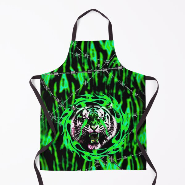 Item preview, green fire tiger designed and sold by JVNS.