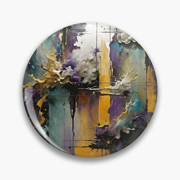 Artikelvorschau, Abstrakte Kunst - Blau und Gold 04 entworfen und verkauft von kjp-design.