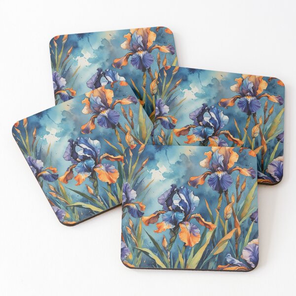 Item preview, Elegant Iris Blossoms in AI Beauty IV designed and sold by melissabeta.