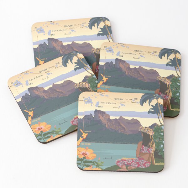 Item preview, Tahiti - The Coral Route  designed and sold by contourcreative.