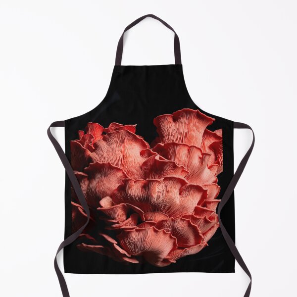 Item preview, Full Fruiting of Pink Oyster Mushrooms on Black Velvet designed and sold by peckofpickles.