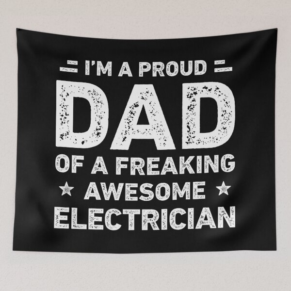 Item preview, Proud Dad Of A Freaking Awesome Electrician Dad Funny designed and sold by RareBunny.