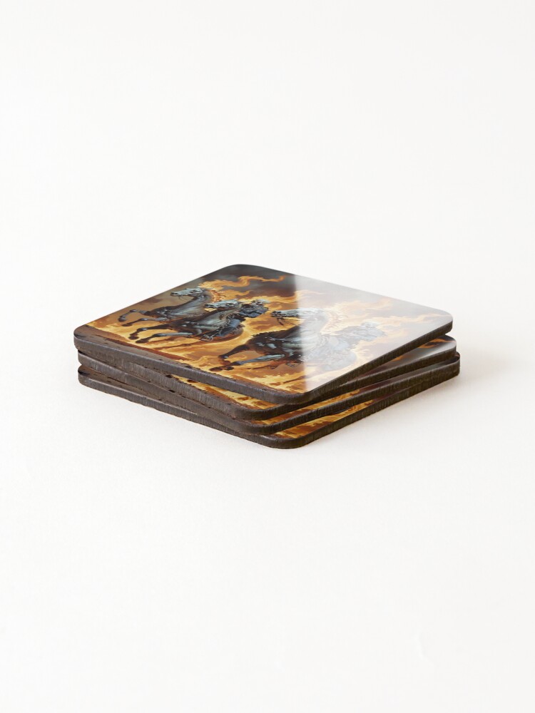 Thumbnail 4 of 5, Coasters (Set of 4), Ghost Riders designed and sold by davidbstudios.