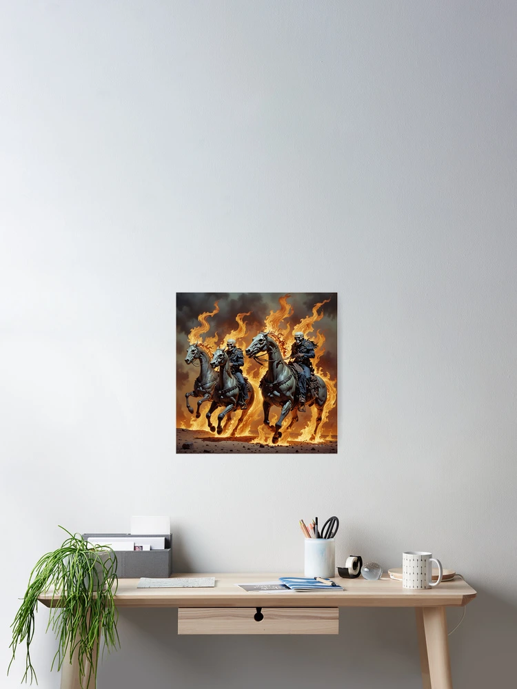Thumbnail 2 of 3, Poster, Ghost Riders designed and sold by David Blair Studios.