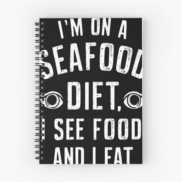 Item preview, I'm On A Seafood Diet Funny Unhinged designed and sold by KitonicTees.