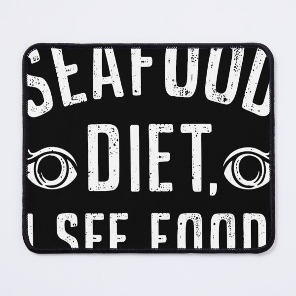 Item preview, I'm On A Seafood Diet Funny Unhinged designed and sold by KitonicTees.