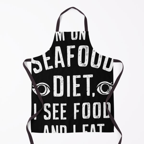 Item preview, I'm On A Seafood Diet Funny Unhinged designed and sold by KitonicTees.