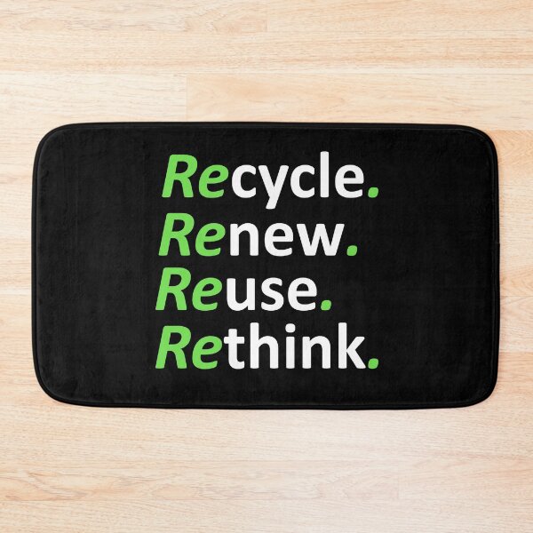Item preview, Earth Day Environmental Activism, Recycle Reuse Renew Rethink designed and sold by Rami Khalifah.