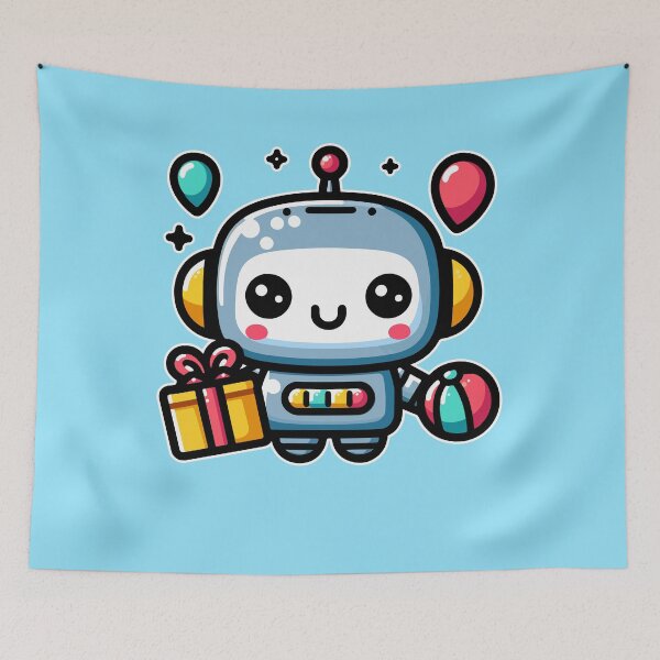 Item preview, Kawaii Cute Robot 2 | Toys and Games for Men and Women t-shirt designed and sold by panchiTWO.