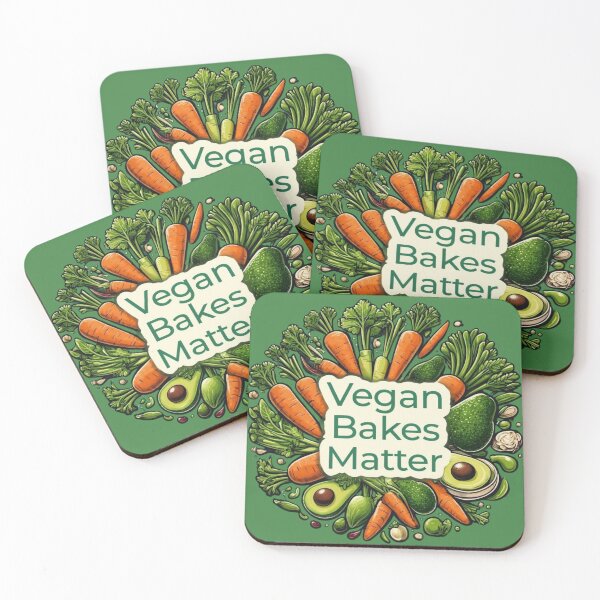 Item preview, Vegan Bakes Matter - Funny Vegan Baking for Bakers designed and sold by PureInkMerch.
