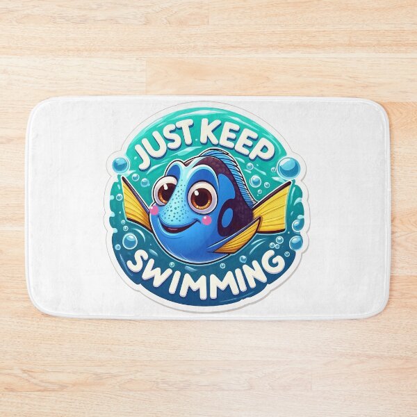 Item preview, Just Keep Swimming - Motivational Fish Design designed and sold by TheArtOfRanda.