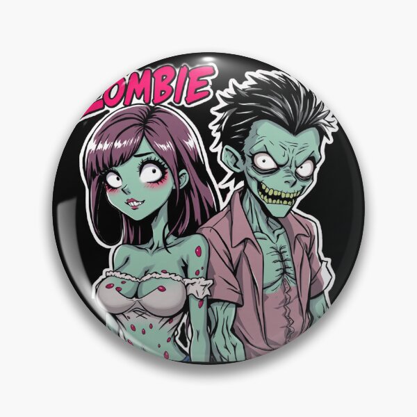 Item preview, Zombie Couple Watch your Back designed and sold by KnottyToons.