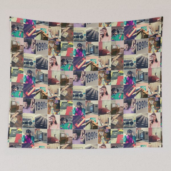 Item preview, The 90s Photos Collage designed and sold by ColorfulPrints.