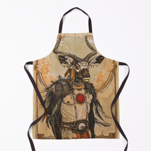 Item preview, Antelope Warrior Art Nouveau Anthropomorphism designed and sold by entwithanaxe.