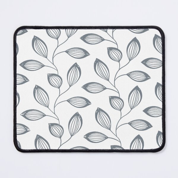Item preview, Climbing Vine Leaves Gray On White designed and sold by taiche.