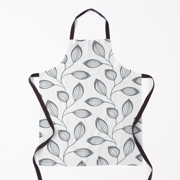 Item preview, Climbing Vine Leaves Gray On White designed and sold by taiche.