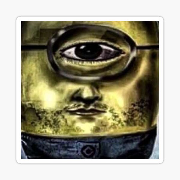 Vista previa del artículo con la obra «Minion extraño», diseñado y vendido por SloppySewer.