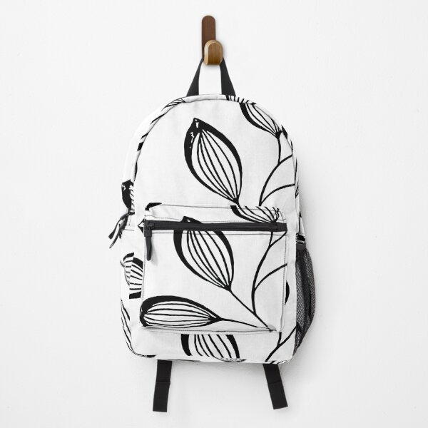 Item preview, Climbing Vine Leaves Black On White designed and sold by taiche.