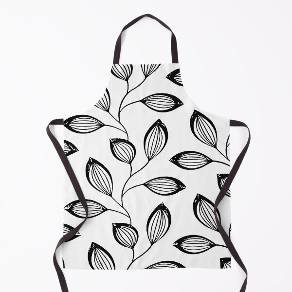 Item preview, Climbing Vine Leaves Black On White designed and sold by taiche.
