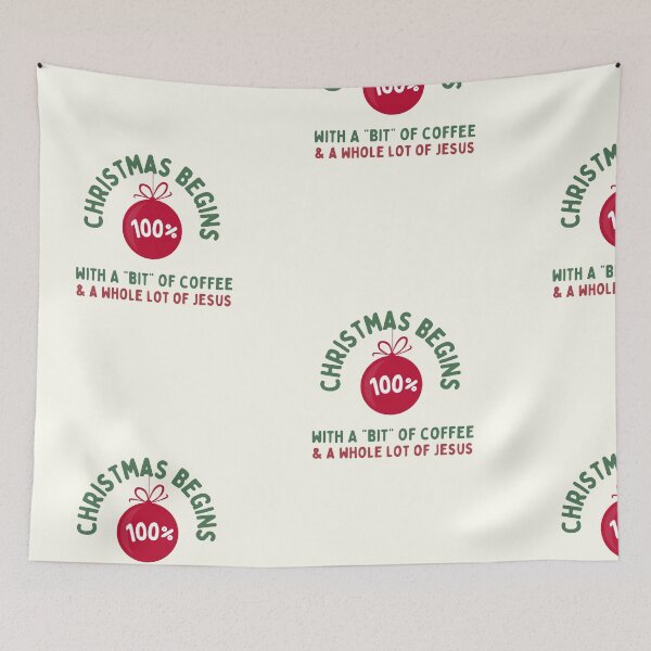 Item preview, Christmas Begins with Coffee designed and sold by Motv8byHim.