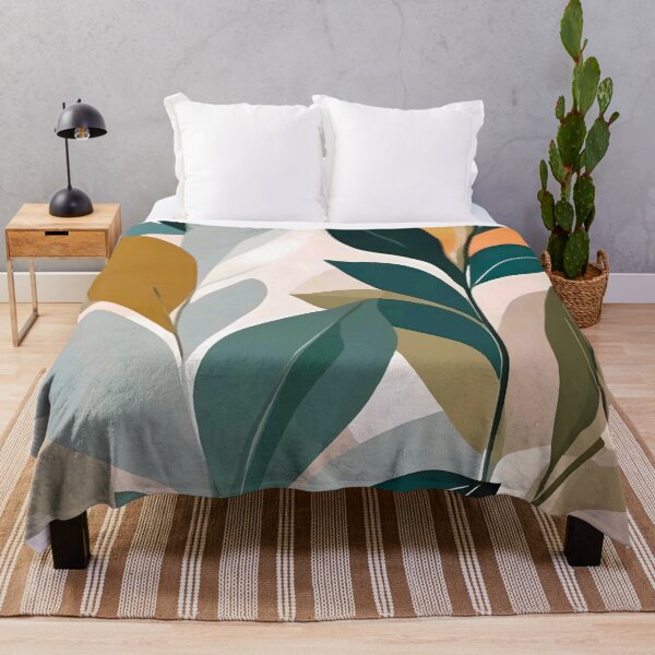 Item preview, Warm Tones Modern Leaf Pattern designed and sold by savesarah.