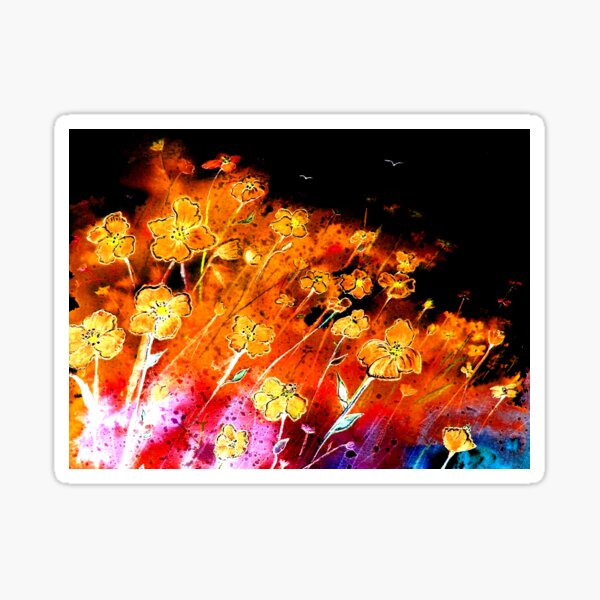 Item preview, Orange Flower Daze designed and sold by Linda Callaghan.