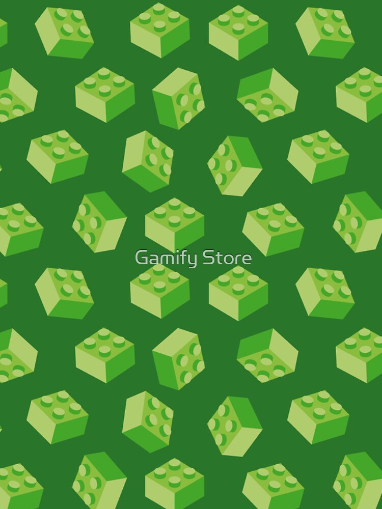 Thumbnail 4 of 4, iPhone Case, Building Block Pattern Toy Bricks Seamless Pattern Design designed and sold by BurgerBites.
