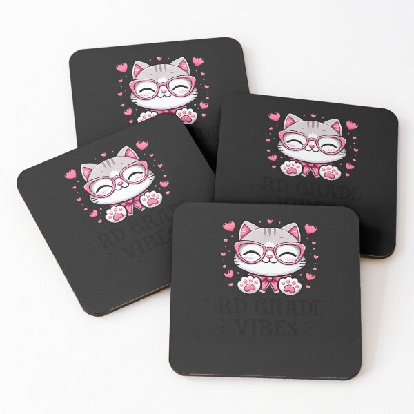 Item preview, Third 3Rd Grade Vibes Back To School Cute Cat Cute For Girls T-Shirt designed and sold by vsropatn.