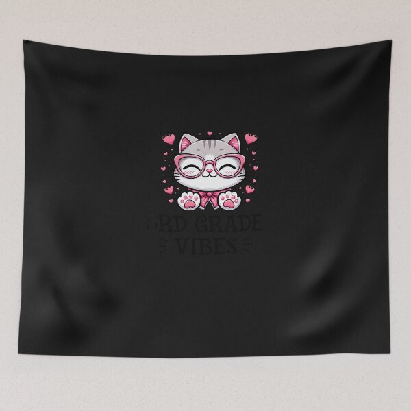 Item preview, Third 3Rd Grade Vibes Back To School Cute Cat Cute For Girls T-Shirt designed and sold by vsropatn.