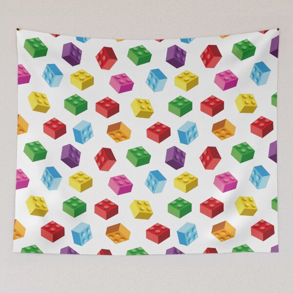 Item preview, Building Block Pattern Toy Bricks Seamless Pattern Design designed and sold by Gamify Store.