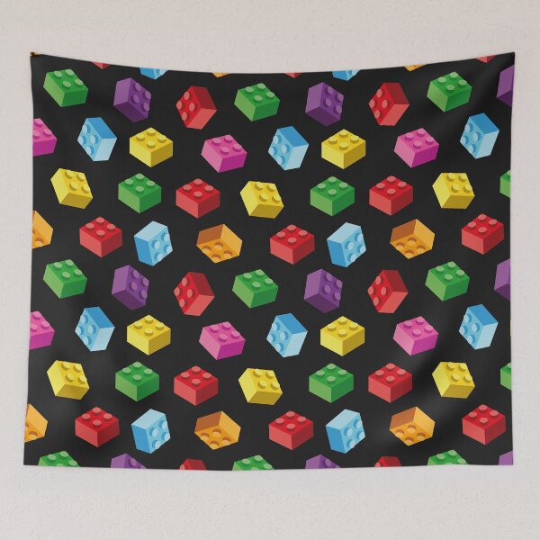 Item preview, Building Block Pattern Toy Bricks Seamless Pattern Design designed and sold by Gamify Store.