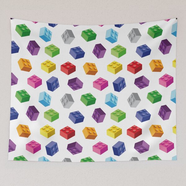 Item preview, Building Block Pattern Toy Bricks Seamless Pattern Design designed and sold by Gamify Store.